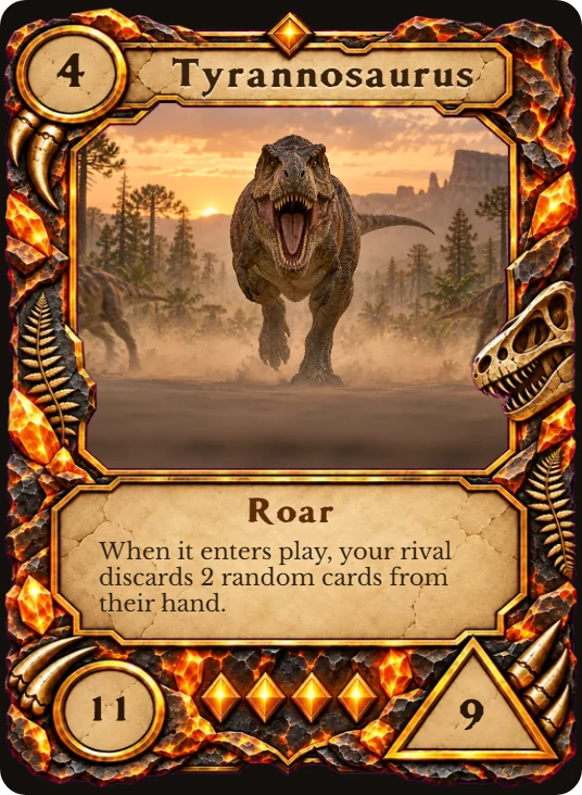 Tyrannosaurus card